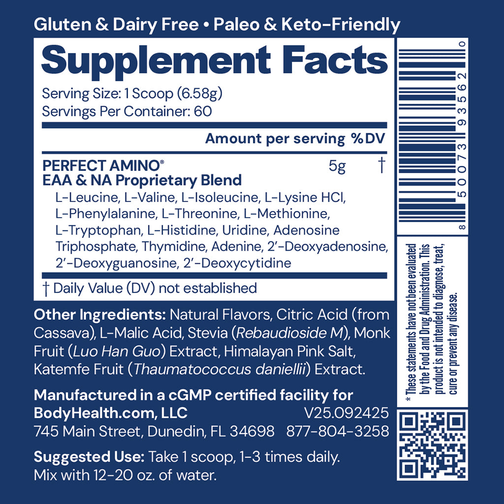 Perfect Amino Powder NSF Certified for Sport