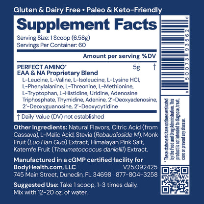 Perfect Amino Powder NSF Certified for Sport