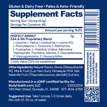 Perfect Amino Powder NSF Certified for Sport