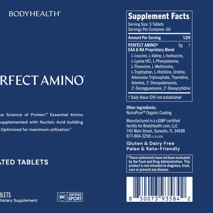 Perfect Amino Coated Tablets NSF Certified for Sport