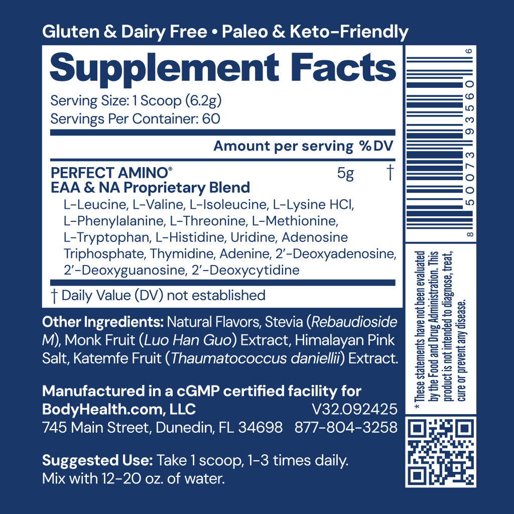 Perfect Amino Powder NSF Certified for Sport